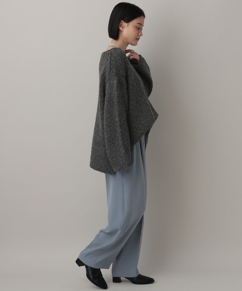 A part by（アパートバイ）の「サテンタックストレートパンツ（スラックス・レディース・ブラック/アイボリー/ブルー系その他3・SMALL/MEDIUM）」の11枚目の写真