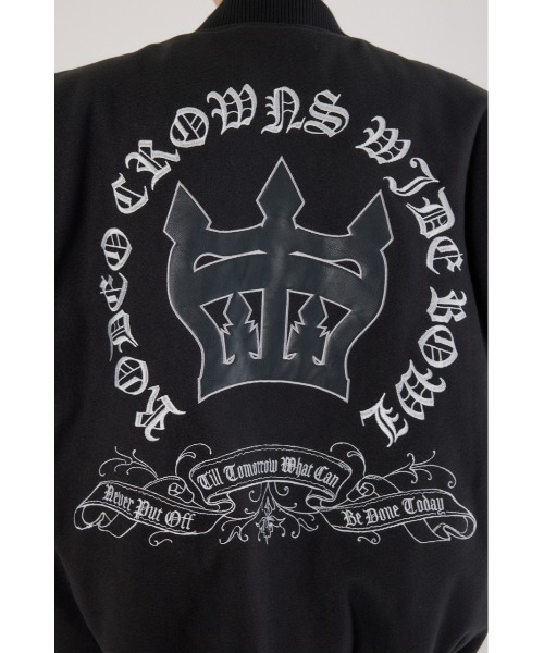 【早い者勝ち！】ロデオクラウンズ　Blackletterスタジャン　アウター RODEO CROWNS WIDE BOWL | Blackletter スタジャン (ブルゾン ) |SHEL