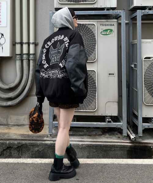 【早い者勝ち！】ロデオクラウンズ　Blackletterスタジャン　アウター Blackletter スタジャン（スタジャン）｜RODEO CROWNS WIDE BOWL