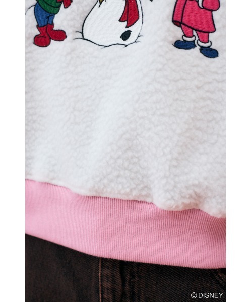 Disney SERIES CREATED by MUS(ディズニーシリーズクリエイテッドバイエムユーエス)の「MD WINTERRY プルオーバー/MICKEY(スウェット・レディース・ネイビー/ライトピンク・FREE)」の15枚目の写真