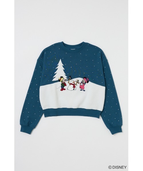 Disney SERIES CREATED by MUS(ディズニーシリーズクリエイテッドバイエムユーエス)の「MD WINTERRY プルオーバー/MICKEY(スウェット・レディース・ネイビー/ライトピンク・FREE)」の18枚目の写真