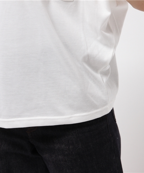 OUTLET（アウトレット）の「【Discoat Parisien】BIGドルマンポケ付P/O（Tシャツ/カットソー・レディース・オフホワイト/杢グレー・LARGE/MEDIUM）」の9枚目の写真