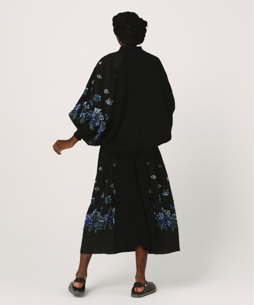 bedsidedrama（ベットサイドドラマ）の「Mosaic Garden Blouson（ブルゾン・レディース・ホワイト/ブラック・1/2）」の7枚目の写真