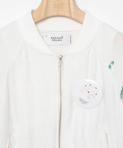 bedsidedrama（ベットサイドドラマ）の「Mosaic Garden Blouson（ブルゾン・レディース・ホワイト/ブラック・1/2）」の13枚目の写真
