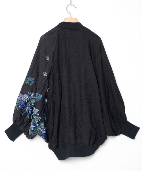 bedsidedrama（ベットサイドドラマ）の「Mosaic Garden Blouson（ブルゾン・レディース・ホワイト/ブラック・1/2）」の17枚目の写真