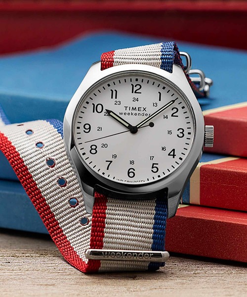 TIMEX(タイメックス)の「TIMEX/タイメックス ウィークエンダー ニューイングランド 腕時計 TX-TW2Y15500 メンズ(アナログ腕時計・メンズ・ホワイト・FREE)」の1枚目の写真