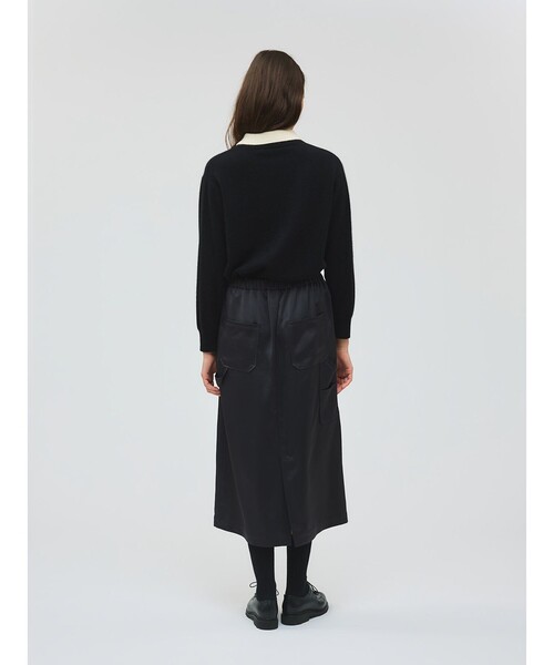 mizuiroind（ミズイロインド）の「mizuiro ind ペインタータイトスカート（スカート・レディース・グレー/ブラック/ベージュ/ブラウン・FREE）」の12枚目の写真