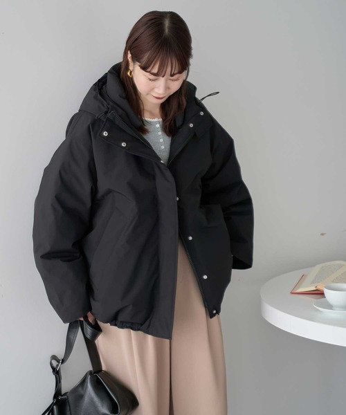 防風/2025AW】フーデットパファーコート（ダウンジャケット/コート