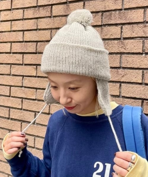 HIGHLAND 2000(ハイランドトゥーサウザンド)の「HIGHLAND 2000 / BOB CAP(ニットキャップ/ビーニー・レディース・ライトグレー/ブラック系その他4/ダークブラウン・ONE SIZE)」の11枚目の写真