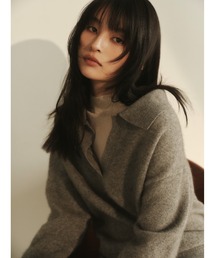 FRAY I.D（フレイアイディー）の「レーストリムオフショルニット