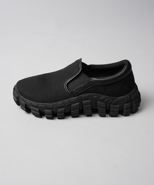 MAISON SPECIAL（メゾンスペシャル）の「《UNISEX》【SPECIAL SHOES FACTORY COLLABORATION】Rattling Sole Slip-on/ラトリングソールスリッポン【MAISON SPECIAL/メゾンスペシャル】（スニーカー・メンズ・マルチ/ブラック・28.5/25.5/26.5/27.5）」の6枚目の写真