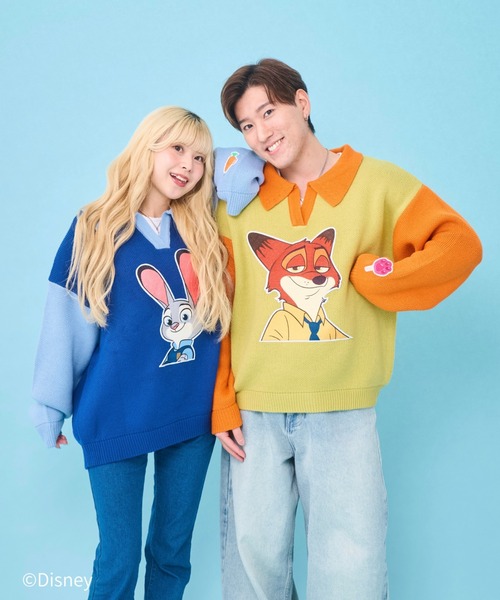 Disney(ディズニー)の「ズートピア / スキッパーニット(ニット/セーター・レディース・グリーン/ネイビー・FREE)」の20枚目の写真