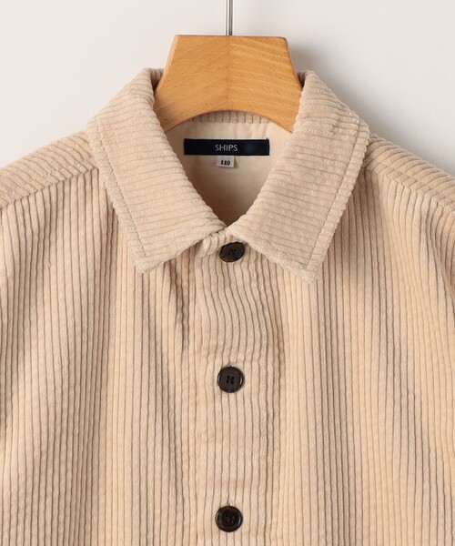 SHIPS（シップス）の「SHIPS KIDS:100～130m /コーデュロイ シャツ アウター（シャツ/ブラウス・キッズ・アイボリー・100/130/120/110）」の7枚目の写真