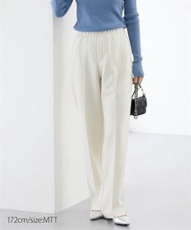 slattgir（スラットジール）の「高身長　裏あったかカットソーきれいめワイドパンツ丈長め・トールサイズ（その他パンツ）」