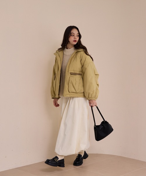 OLUN(オルン)の「nuance gather shoulder bag/ニュアンスギャザーショルダーバッグ(ショルダーバッグ・レディース・ブラウン/ブラック/ベージュ・FREE)」の21枚目の写真