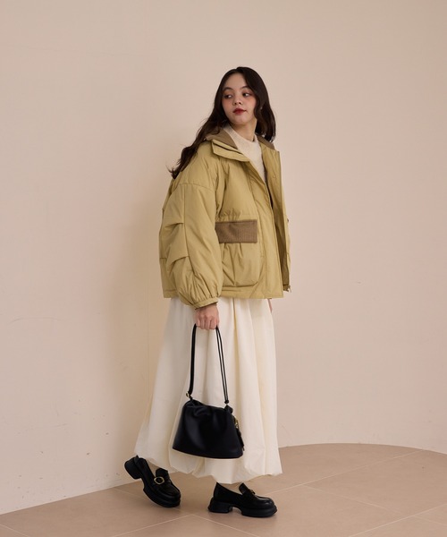 OLUN(オルン)の「nuance gather shoulder bag/ニュアンスギャザーショルダーバッグ(ショルダーバッグ・レディース・ブラウン/ブラック/ベージュ・FREE)」の22枚目の写真