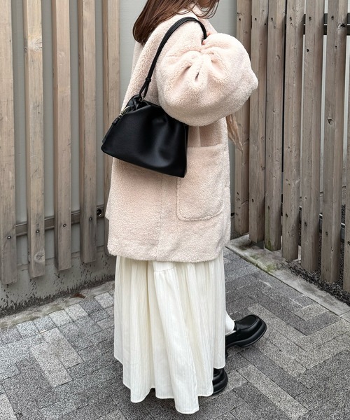 OLUN☆ニュアンスギャザーショルダーバッグ OLUN ショルダーバッグ バッグ nuance gather shoulder bag/ニュアンス