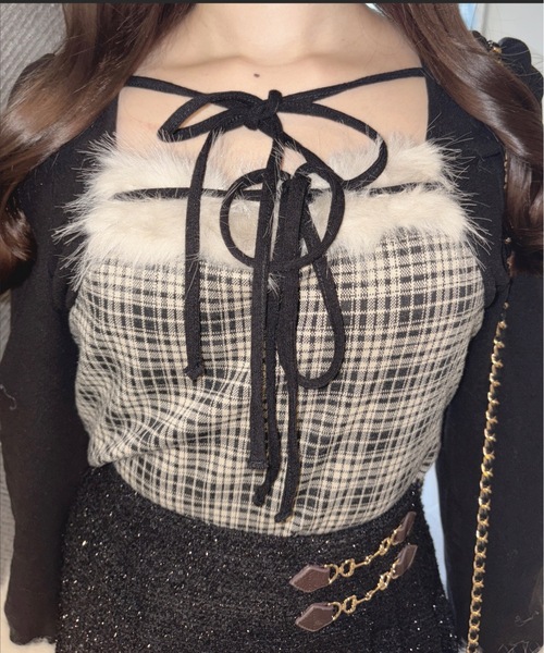 one way(ワンウェイ)の「ファー付きボレロ風トップス(Tシャツ/カットソー・レディース・ブラック系その他/ブラウン系その他/グレー系その他/ベージュ系その他/ライトグレー・FREE)」の20枚目の写真