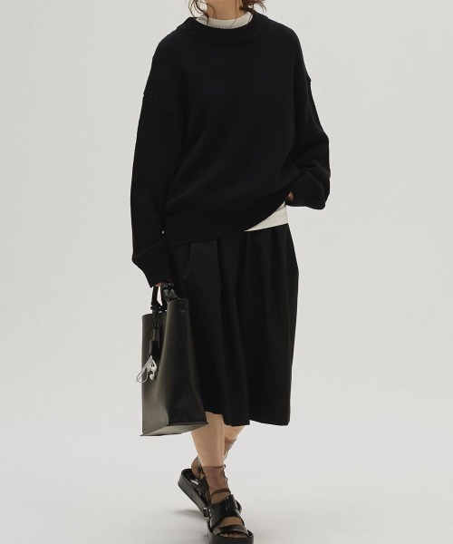 TODAYFUL(トゥデイフル)の「TODAYFUL Twill Bermuda Pants ツイルバミューダパンツ/12610713(その他パンツ・レディース・ブラック・38/36)」の10枚目の写真