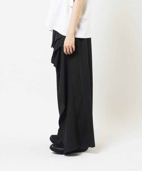 gomme（ゴム）の「フリルトロパンツ（その他パンツ・レディース・パープル/チャコールグレー/ブラック・MEDIUM）」の21枚目の写真