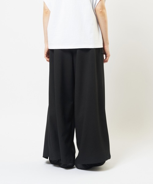 gomme（ゴム）の「フリルトロパンツ（その他パンツ・レディース・パープル/チャコールグレー/ブラック・MEDIUM）」の22枚目の写真