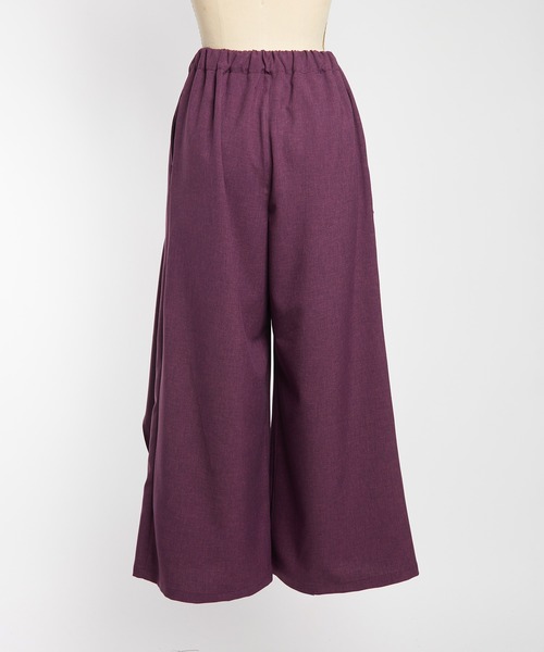 gomme（ゴム）の「フリルトロパンツ（その他パンツ・レディース・パープル/チャコールグレー/ブラック・MEDIUM）」の10枚目の写真