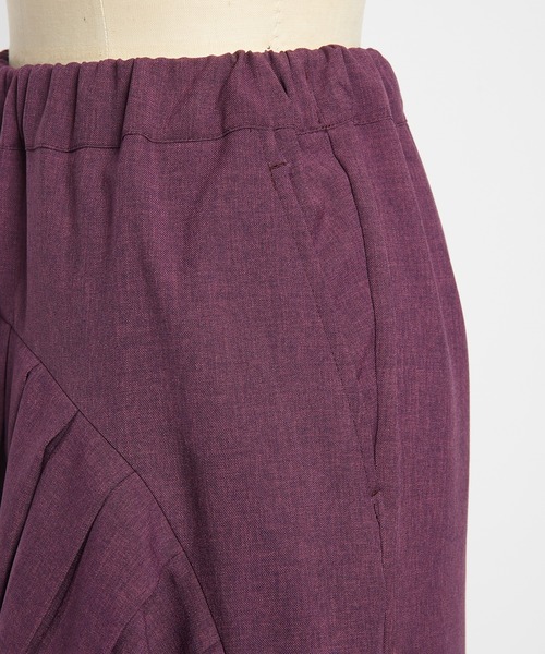 gomme（ゴム）の「フリルトロパンツ（その他パンツ・レディース・パープル/チャコールグレー/ブラック・MEDIUM）」の12枚目の写真