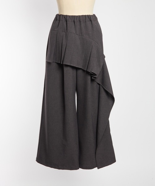 gomme（ゴム）の「フリルトロパンツ（その他パンツ・レディース・パープル/チャコールグレー/ブラック・MEDIUM）」の13枚目の写真