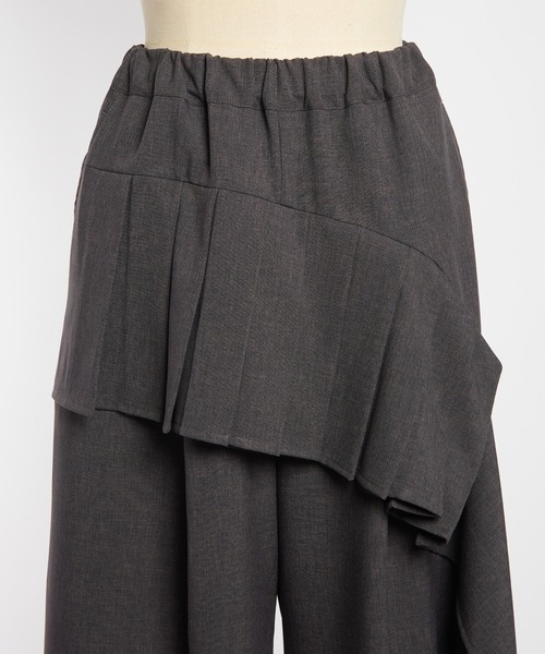 gomme（ゴム）の「フリルトロパンツ（その他パンツ・レディース・パープル/チャコールグレー/ブラック・MEDIUM）」の15枚目の写真