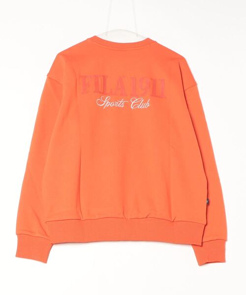 FILA（フィラ）の「Big graphic Sweatshirt（スウェット・レディース・ブラック/ライトブルー/オレンジ・S/M/L/XL）」の6枚目の写真