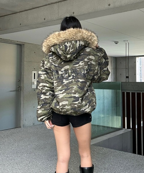 カモフラージュレタリングファージャケット（その他アウター）｜KsG