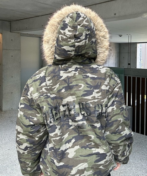 ksg 迷彩　ファー付きジャケット ksg 迷彩ファー付きジャケット