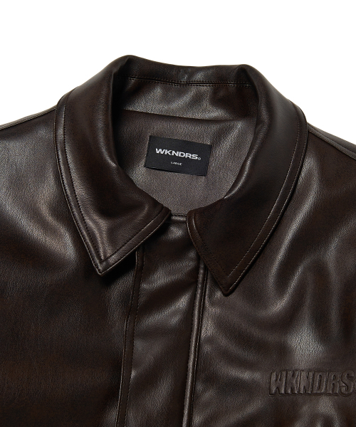 WKNDRS(ウィーキャンドース)の「PIERROT LEATHER JK (BROWN)(ライダースジャケット・レディース・その他・MEDIUM/LARGE/X-LARGE)」の3枚目の写真