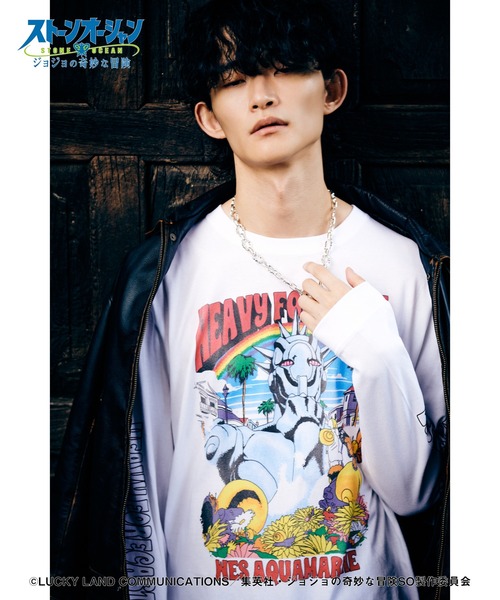 glamb(グラム)の「Weather・R Cutsew(Tシャツ/カットソー・メンズ・ホワイト/ブラック・S/M/L/XL)」の10枚目の写真