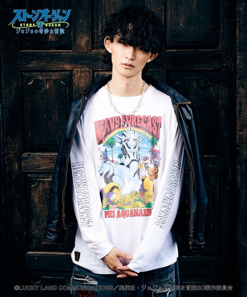 glamb(グラム)の「Weather・R Cutsew(Tシャツ/カットソー・メンズ・ホワイト/ブラック・S/M/L/XL)」の12枚目の写真