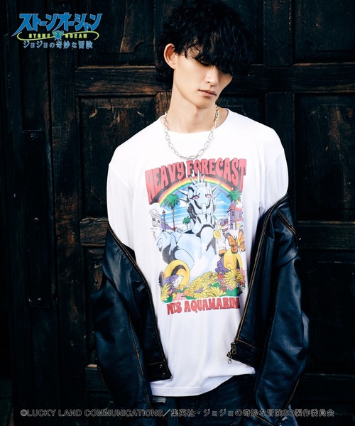 glamb(グラム)の「Weather・R Cutsew(Tシャツ/カットソー・メンズ・ホワイト/ブラック・S/M/L/XL)」の13枚目の写真