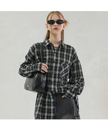 Smith Overfit Check Shirt BLACK