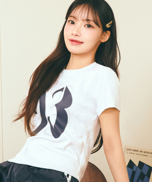 1993STUDIO(1993スタジオ)の「ニュ93ロゴクロップTシャツ_ライトグレー(Tシャツ/カットソー・レディース・その他・FREE)」の4枚目の写真