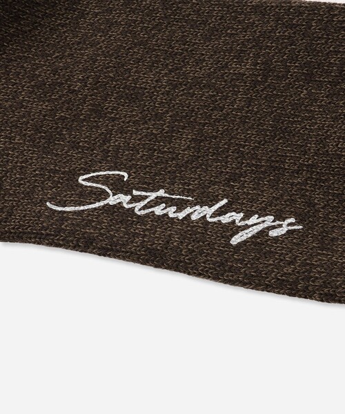 Saturdays NYC（サタデーズ ニューヨークシティ ）の「Slash Mix Color Socks（ソックス/靴下・メンズ・チャコールグレー/ネイビー/オレンジ/ダークブラウン・FREE）」の7枚目の写真