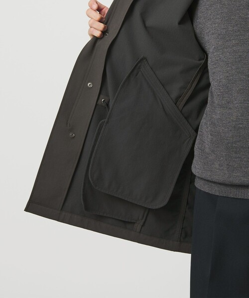 BEAUTY&YOUTH UNITED ARROWS（ビューティーアンドユースユナイテッドアローズ）の「KOMATSU PACK URK ミリタリー コート ストレッチ 裏起毛（ミリタリージャケット・メンズ・ダークグレー/ブラック・L/XL/M/S）」の15枚目の写真