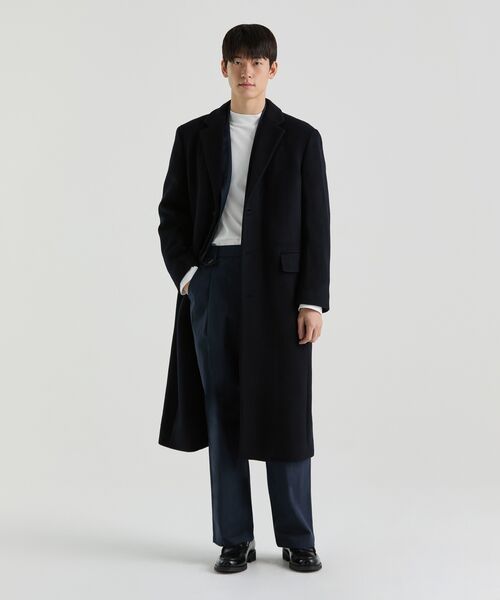 MUSINSA STANDARD（ムシンサスタンダード）の「[シティレジャー] CN ワンタック ワイドバンディングパンツ [ネイビー]（その他パンツ・メンズ・その他・40/42/30/31/26/27/28/29/34）」の8枚目の写真