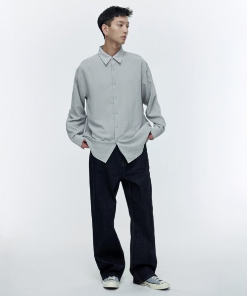 MUSINSA STANDARD（ムシンサスタンダード）の「KIPAS ワイドデニムパンツ [ディープインディゴ]（デニムパンツ・メンズ・その他・40/38/42/36/34/28/29/32/30/31/33/26/27）」の2枚目の写真