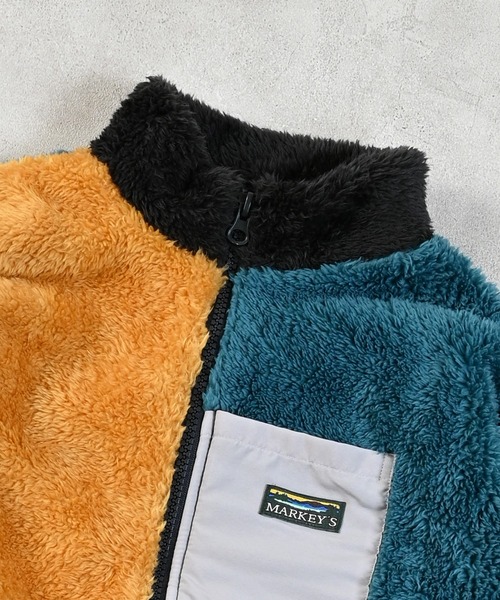 MARKEY'S（マーキーズ）の「ボアフリースクレイジージャケット（その他アウター・キッズ・グリーン系その他・90/100/110/120/130/140/150）」の3枚目の写真