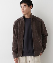 【洗える】モールジップカーディガン