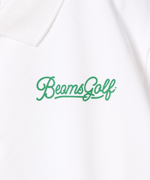 BEAMS GOLF(ビームスゴルフ)の「〈WOMEN〉 ORANGE LABEL / USシリーズ SQR ストレッチ鹿の子 ポロシャツ(吸水速乾・UVカット)(ポロシャツ・レディース・ネイビー/ホワイト・LARGE/SMALL/MEDIUM)」の6枚目の写真