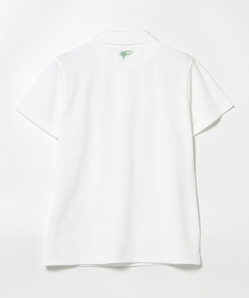 BEAMS GOLF(ビームスゴルフ)の「〈WOMEN〉 ORANGE LABEL / USシリーズ SQR ストレッチ鹿の子 ポロシャツ(吸水速乾・UVカット)(ポロシャツ・レディース・ネイビー/ホワイト・LARGE/SMALL/MEDIUM)」の13枚目の写真