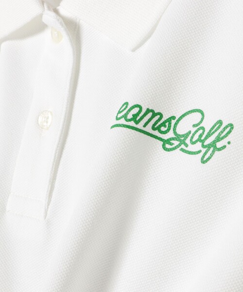 BEAMS GOLF(ビームスゴルフ)の「〈WOMEN〉 ORANGE LABEL / USシリーズ SQR ストレッチ鹿の子 ポロシャツ(吸水速乾・UVカット)(ポロシャツ・レディース・ネイビー/ホワイト・LARGE/SMALL/MEDIUM)」の14枚目の写真