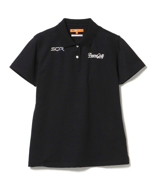 BEAMS GOLF(ビームスゴルフ)の「〈WOMEN〉 ORANGE LABEL / USシリーズ SQR ストレッチ鹿の子 ポロシャツ(吸水速乾・UVカット)(ポロシャツ・レディース・ネイビー/ホワイト・LARGE/SMALL/MEDIUM)」の15枚目の写真