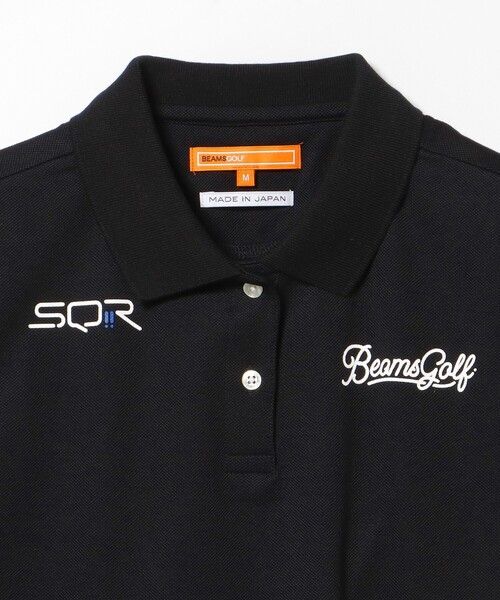 BEAMS GOLF(ビームスゴルフ)の「〈WOMEN〉 ORANGE LABEL / USシリーズ SQR ストレッチ鹿の子 ポロシャツ(吸水速乾・UVカット)(ポロシャツ・レディース・ネイビー/ホワイト・LARGE/SMALL/MEDIUM)」の16枚目の写真