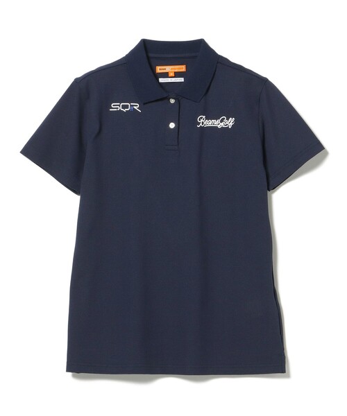 BEAMS GOLF(ビームスゴルフ)の「〈WOMEN〉 ORANGE LABEL / USシリーズ SQR ストレッチ鹿の子 ポロシャツ(吸水速乾・UVカット)(ポロシャツ・レディース・ネイビー/ホワイト・LARGE/SMALL/MEDIUM)」の22枚目の写真